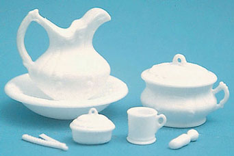 Dollhouse Miniature M-159 Chamber Pot Set Minikit